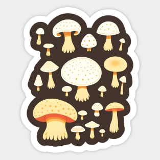 Mushroom Pattern Sticker